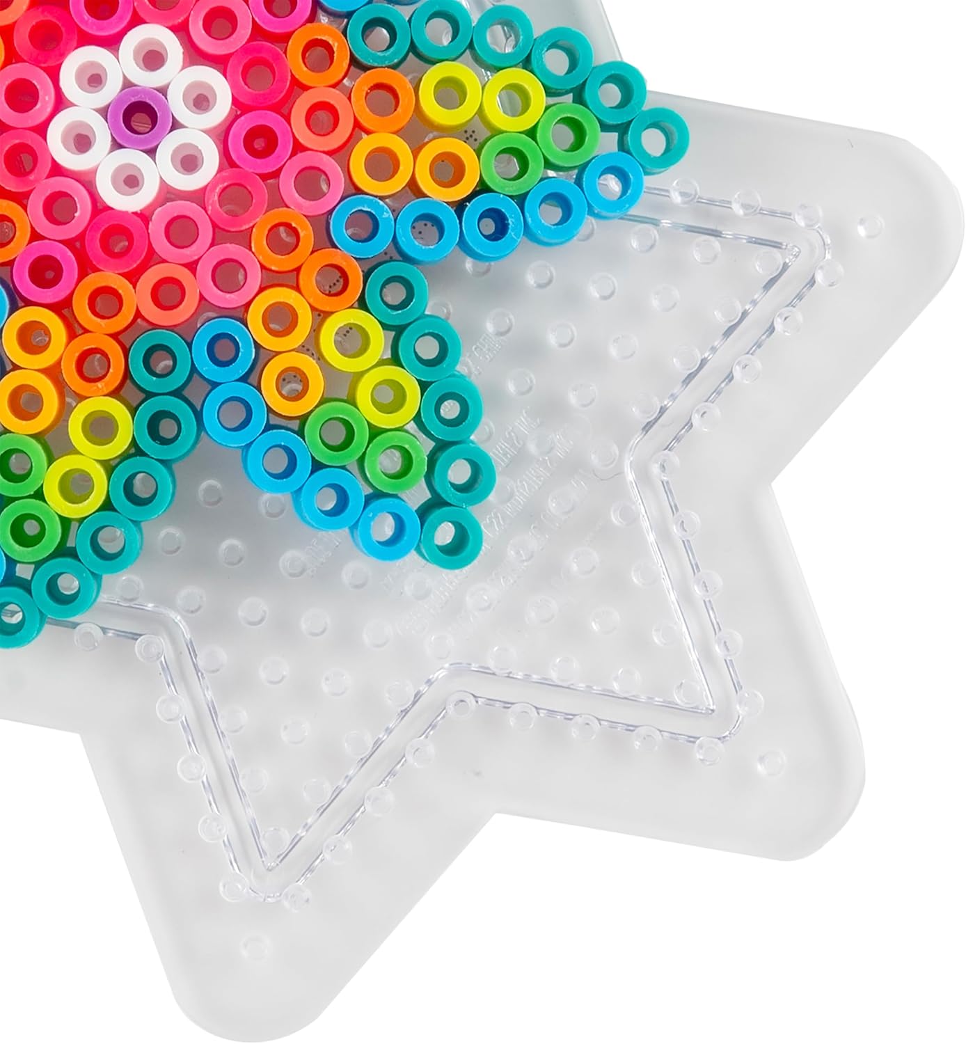 Perler Beads Large Square Pegboards for Kids Crafts, 4 pcs