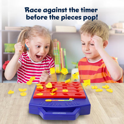 Winning Fingers Pop Up Board Game 2-Player | Preschool Game with Alphabet Puzzle Pieces | Educational Learning Toy for Toddler and Kids Ages 3+