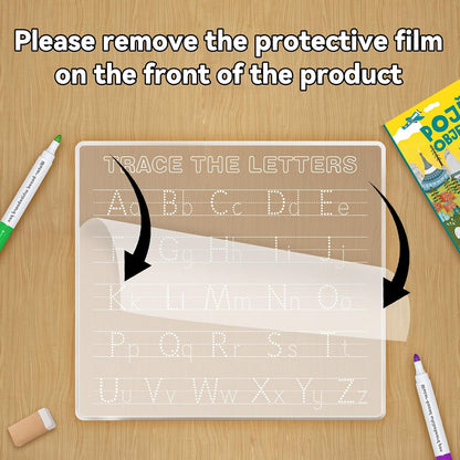 Personalized Name Acrylic Dry Erase Board Custom Engraved Handwriting Practice Board Customized Trace Boards Write Your Name Shape Letter Toys and Learning for Boys Girls