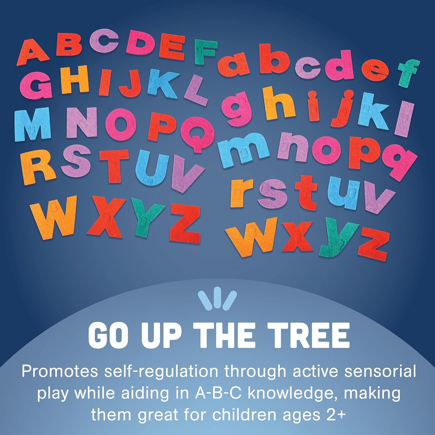 Constructive Playthings Tree and Letters Props for "Chicka Chicka Boom Boom" Children's Book, 14" H Plush Tree with 26 Lowercase and 26 Uppercase Letters for Kids Ages 2+