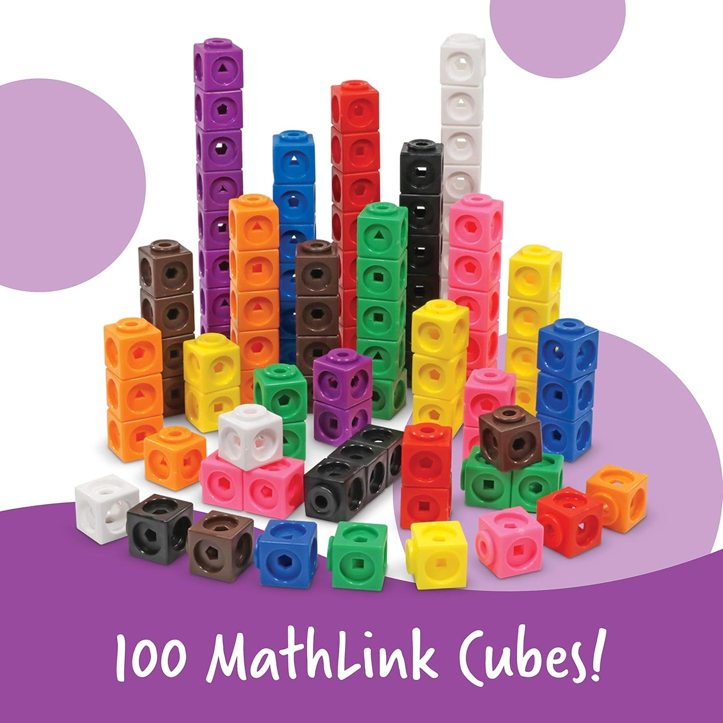 Learning Resources MathLink Cubes Kindergarten Math Activity Set Sea Adventures! - 115 Pieces, Age 5+, STEM Teaching Toys, Kindergartner Games