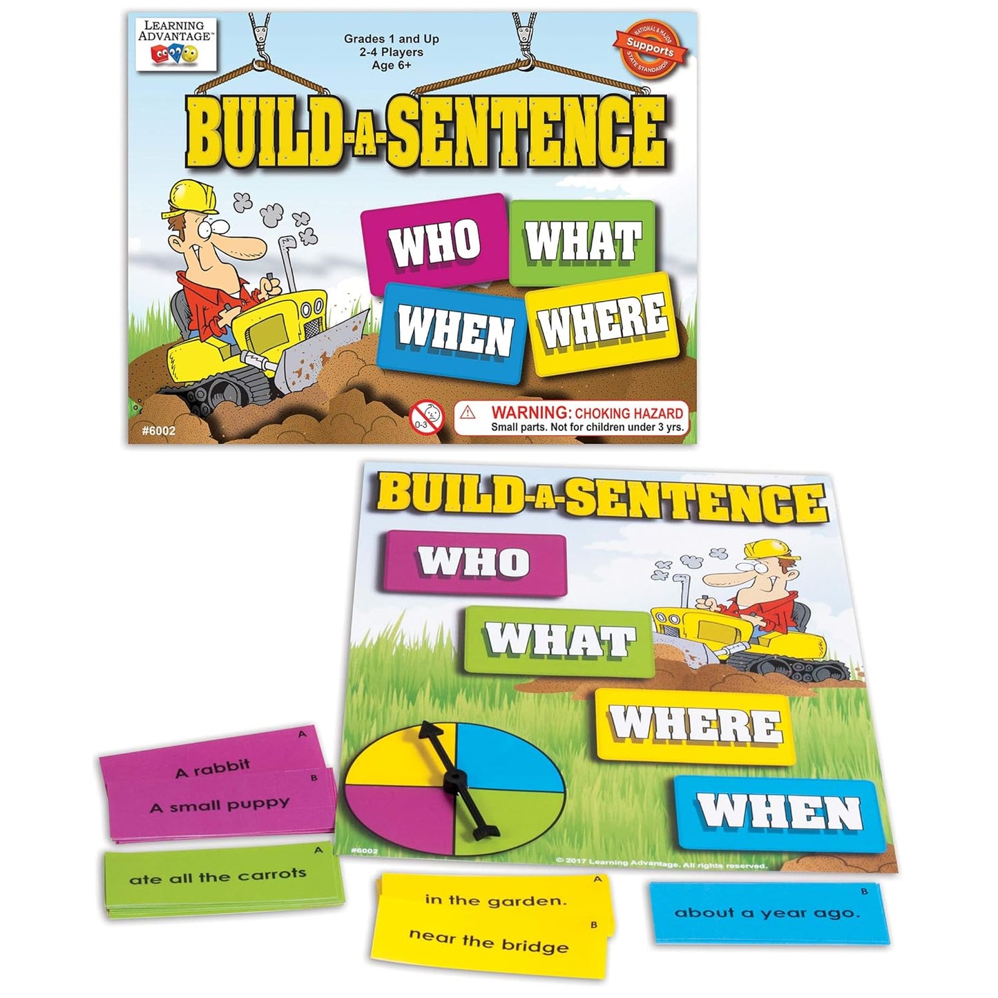 LEARNING ADVANTAGE Build-A-Sentence | Learning Games for Kids | Building and Literacy Game for Kids