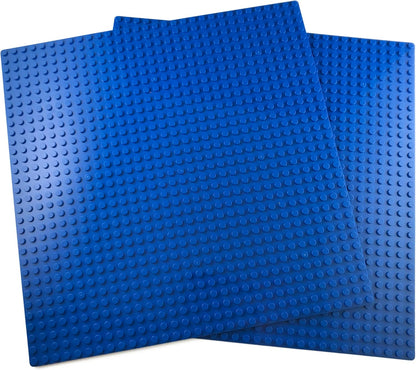 Apostrophe Games Island Building Block Base Plates Compatible with All Major Brands - 3 Pack Beach - 2 Straight & 1 Center Grass add-on to Expand Your Island - 10-1/16" x 10-1/16"Inches