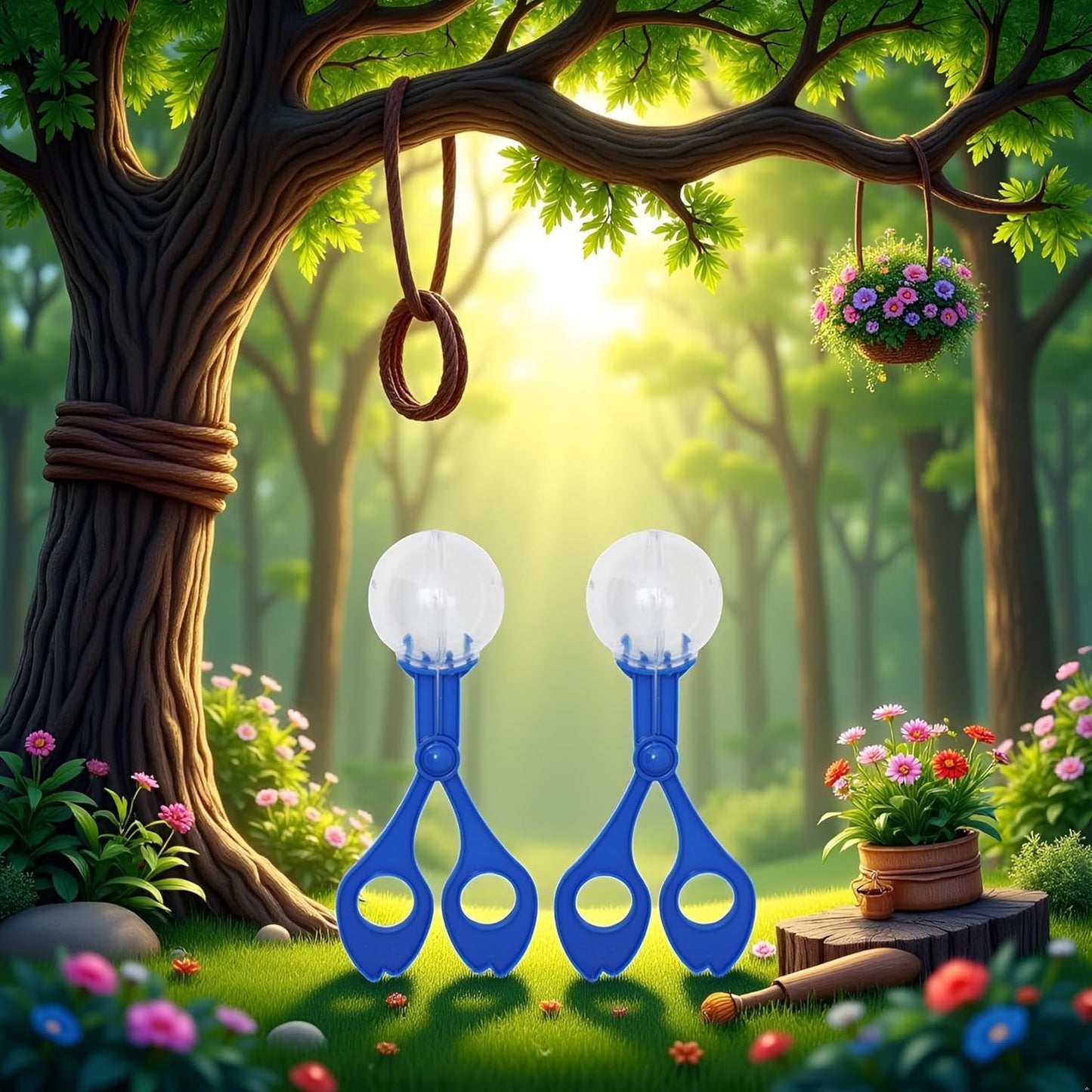 2-Pack Nature Exploration Tools - Ergonomic Scoopers and Clamps for Field Research and Outdoor Activities, Durable Plastic Design with Non-Slip Grip