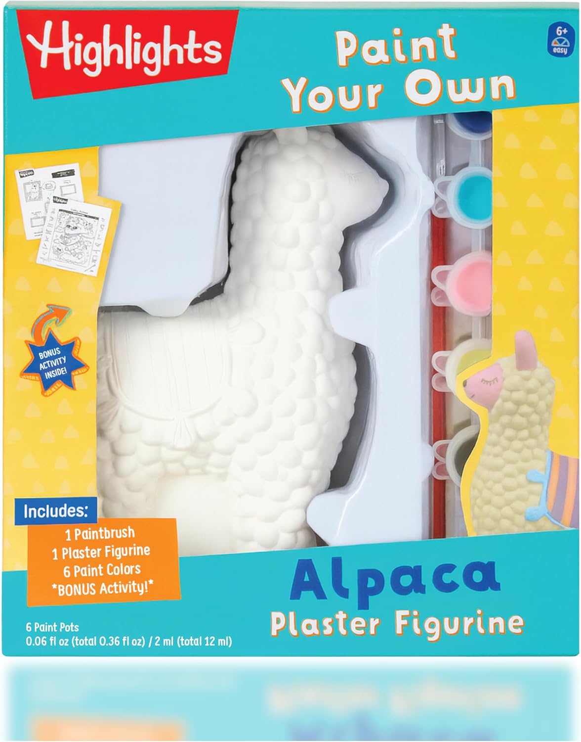Highlights Paint Your Own Plaster Figurine & Activity Kits – DIY Art Sets with Figurines, Paints, Brush & Bonus Activities – Multiple Themes – Ages 6+