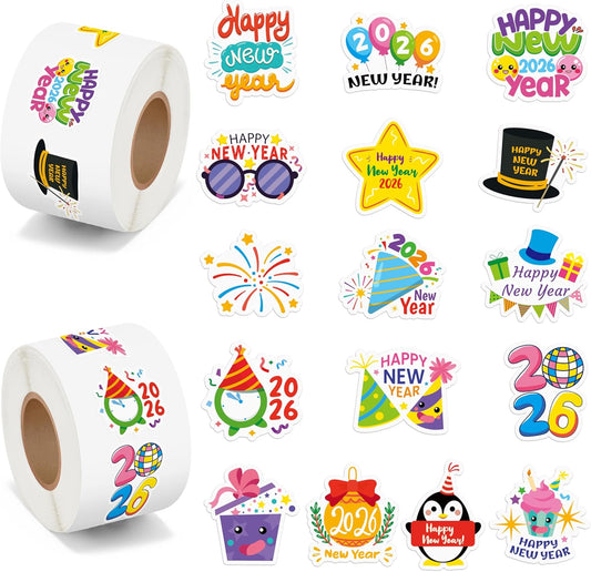 BeYumi Cute Natural Science Sticker - 1000Pcs Cartoon Natural Science Stickers in 2 Rolls Waterproof Vinyl Cute Biology Chemistry Laboratory Decals for Laptop Bottle Notebook Decor for Kids Students - Colors B