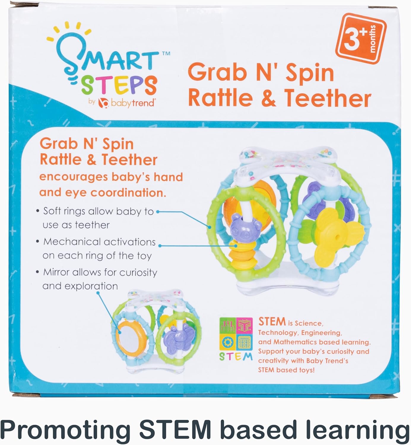 Smart Steps Grab N' Spin Rattle and Teether