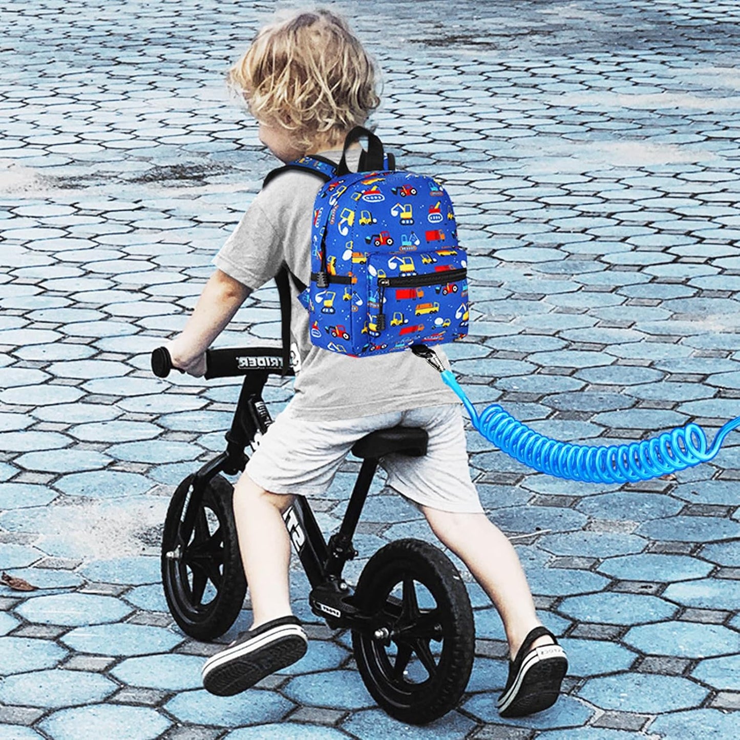 Accmor Toddler Backpack Leash with Anti Lost Wrist Link, Cute Mini Child Walking Harnesses Keep Kids Close Back Pack Rope Tether Rein for Baby Boys (Pink/Unicorn)