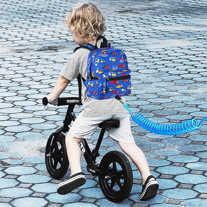 Accmor Toddler Backpack Leash with Anti Lost Wrist Link, Cute Mini Child Walking Harnesses Keep Kids Close Back Pack Rope Tether Rein for Baby Boys (Pink/Unicorn)