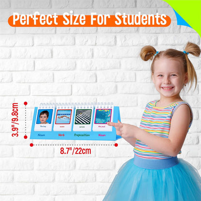 CVC Word Flip Chart - Double Sided 40 Short Vowel Word Flashcards, Freestanding, Educational Learning Tool for School Supplies