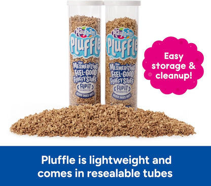 Educational Insights Pluffle(R) Sand 2-Pack - Sensory Bin Foam Set, No Mess Alternative to Sand Toys & Slime for Toddlers at Home or in the Classroom, Fun Sensory Table Filler, Gift for Kids Ages 3+