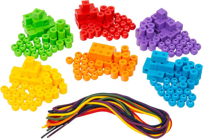 Kids First Math: Lacing Beads Math Kit w/Activity Cards | Develop Skills in Counting, Sorting, Sequencing, Pattern Recognition | Visual Hands-on Math for at-Home or Classroom Learning, Ages 3+