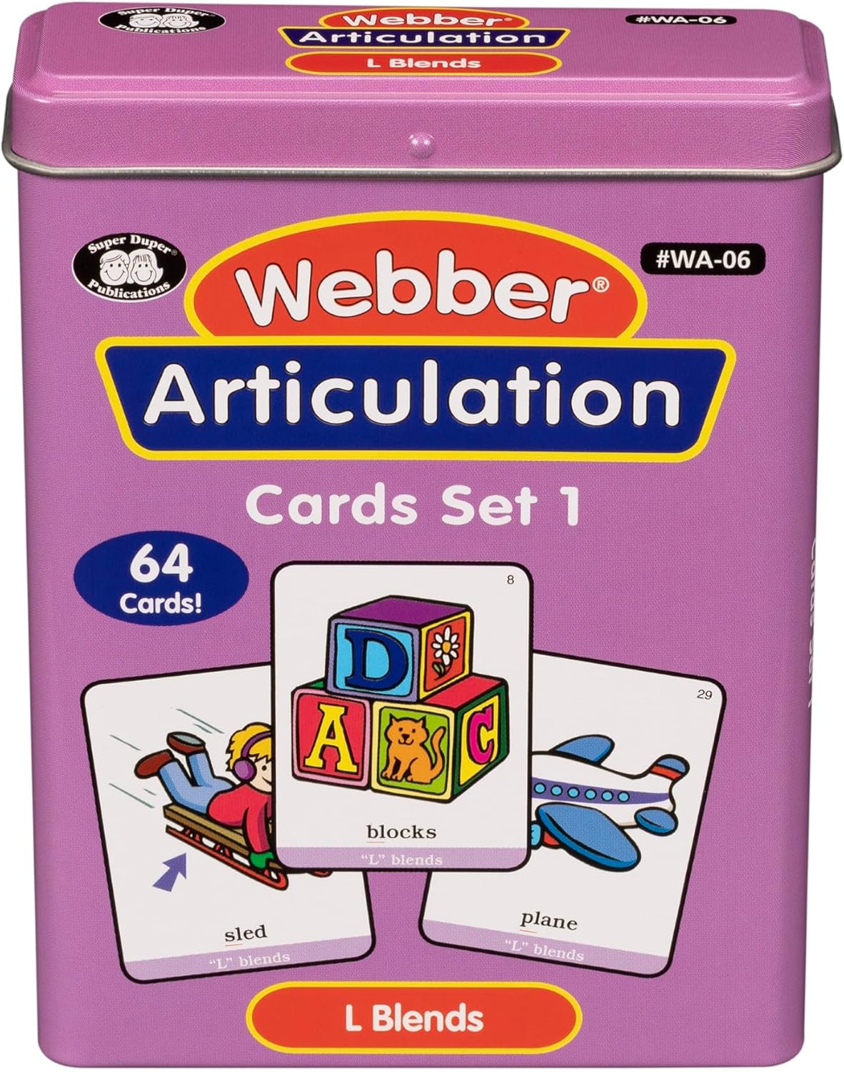 Super Duper Publications | Articulation L Blends Fun Deck | Vocabulary and Language Development Flash Cards | Educational Learning Materials for Children
