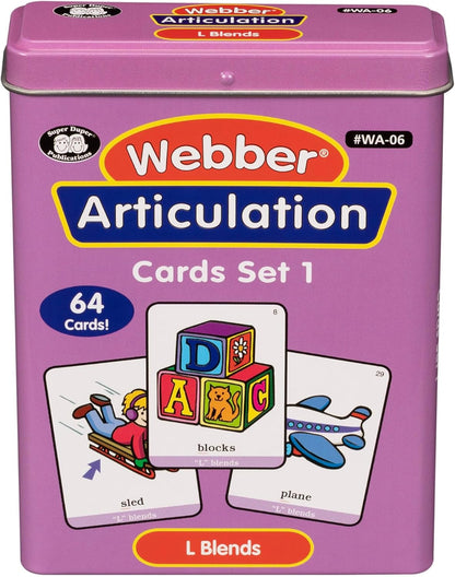 Super Duper Publications | Articulation L Blends Fun Deck | Vocabulary and Language Development Flash Cards | Educational Learning Materials for Children