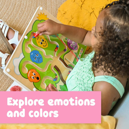 Spark & Wow Magnetic Maze | My Emotions Tree | Magnet Board for Toddlers | Six Emotions & Colors | Ages 18m+ | Emotional Regulation Tools for Kids