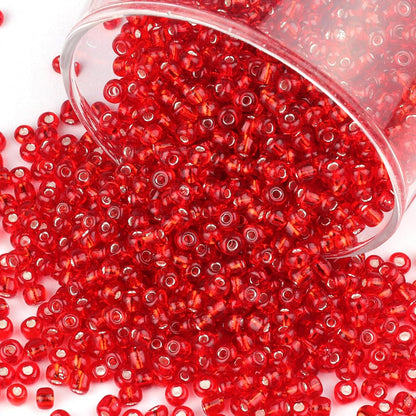 10100 Pcs Size 11/0 Glass Seed Beads, 2 mm Dark Green Small Mini Spacer Loose Pony Beads for Jewelry Making and DIY Crafts - Colors A