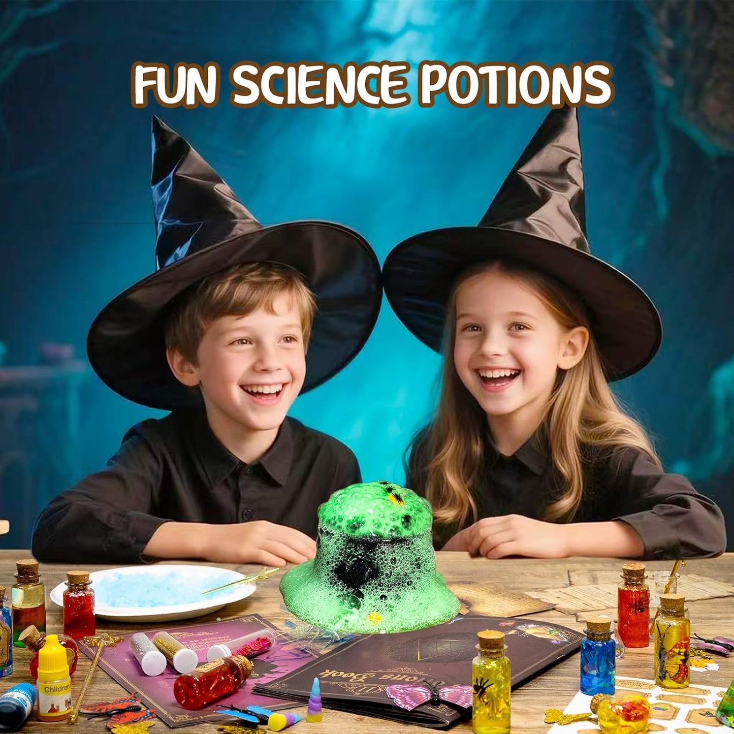 LDomet Science Magic Potions Kit for Kids, 20+ Potion Experiments Making, Fairy Magic Potions Craft Kit for Age 8-12, Creative Educational Birthday
