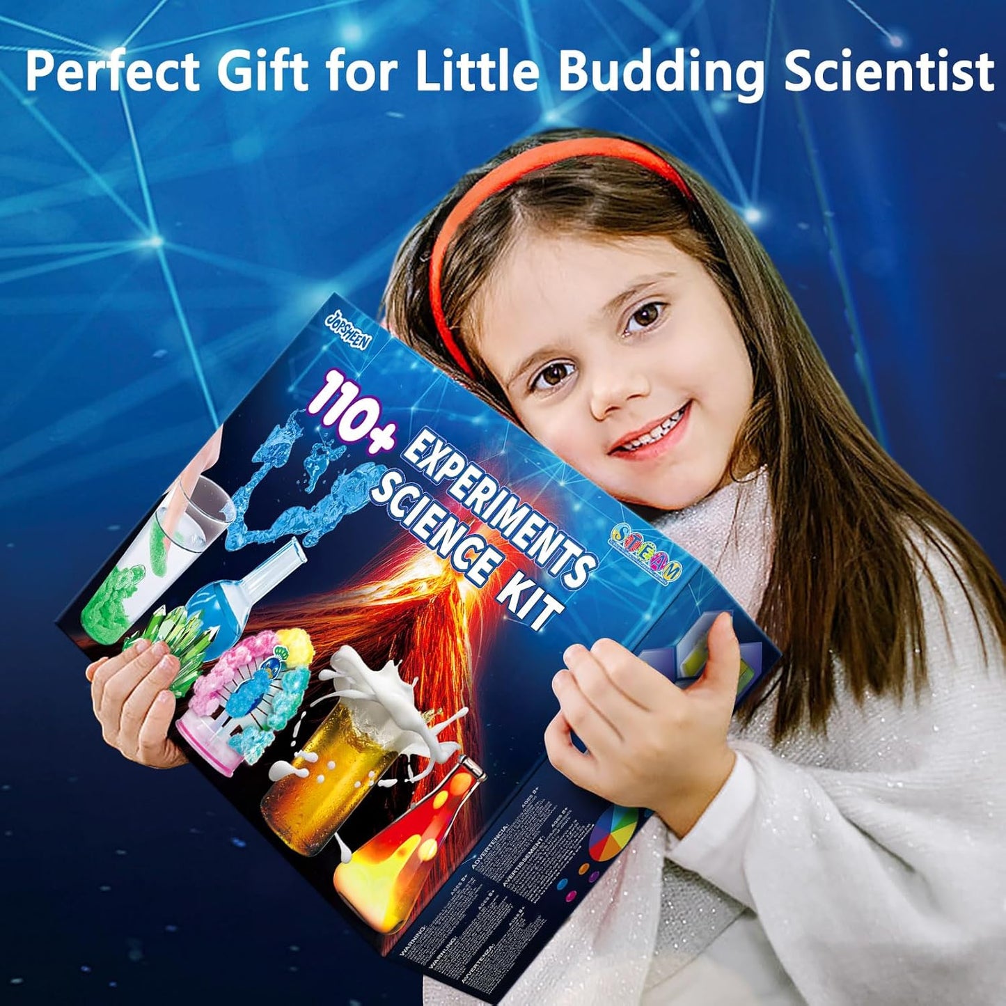110+ Science Experiments Kits for Kids, Science Projects STEM Activies Toys Gifts for Boys & Girls, Volcano Eruption, Chemistry Set and More Scientist Educational Toys