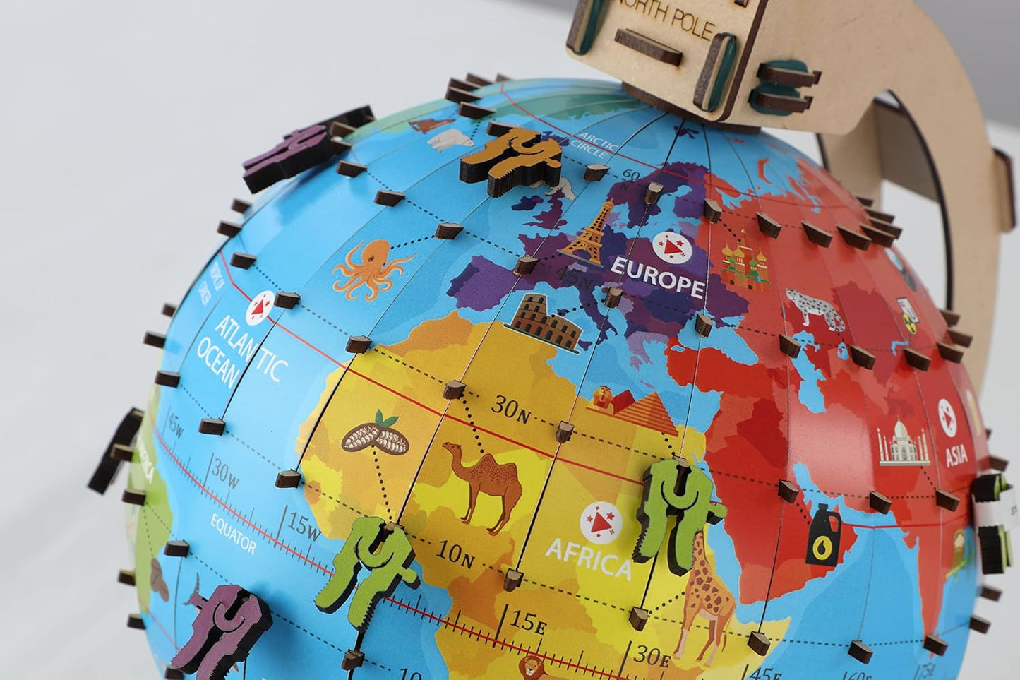 Smartivity Globe Explorer Wooden Model Engineering STEM Learning Toy for Kids Ages 8 and Up