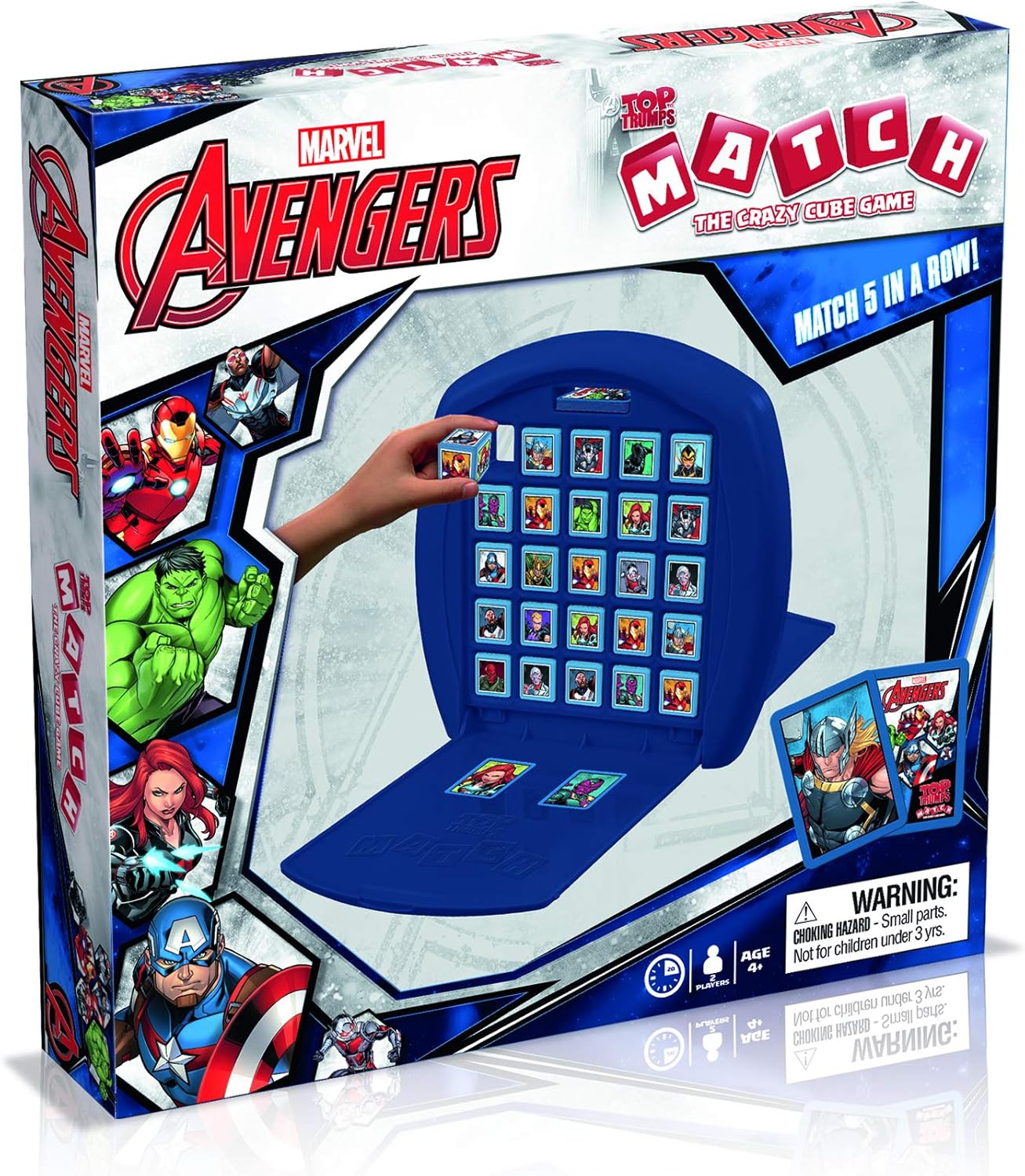 Top Trumps Match Game Marvel Avengers - Family Board Games for Kids and Adults - Matching Game and Memory Game - Fun Two Player Kids Games - Memories and Learning, Board Games for Kids 4 and up