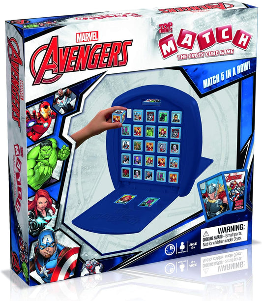 Top Trumps Match Game Marvel Avengers - Family Board Games for Kids and Adults - Matching Game and Memory Game - Fun Two Player Kids Games - Memories and Learning, Board Games for Kids 4 and up