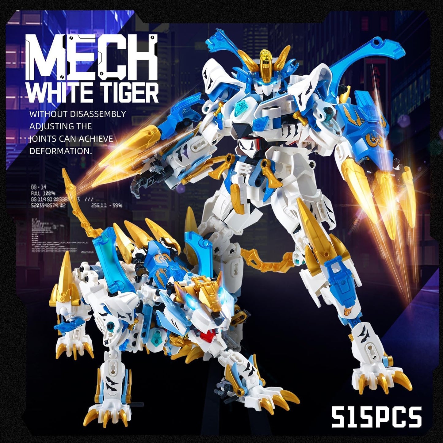 TIALLOW Pterodactyl Robot 2 in 1 Building Toy Sets, Dinosaurs Mech Transforming Building Block Model, Mecha Action Figures Pterosaur Building Kits, for Boys, Adult Age 8-12 (Pterodactyl)