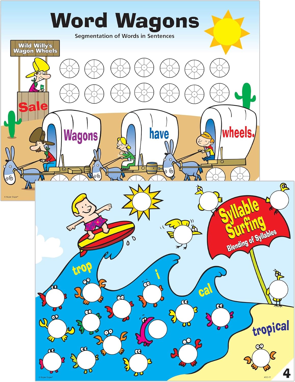 Super Duper Publications | Phonological Awareness Chipper Chat® Magnetic Game | Educational Learning Resource for Children