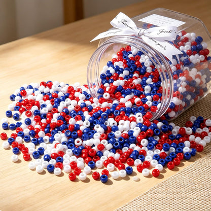 Red Pony Beads 1000Pcs 9mm Pony Beads Bulk Red Perler Beads for Friendship Bracelets Kandi Beads Hair Beads for Braids Beads for Crafts
