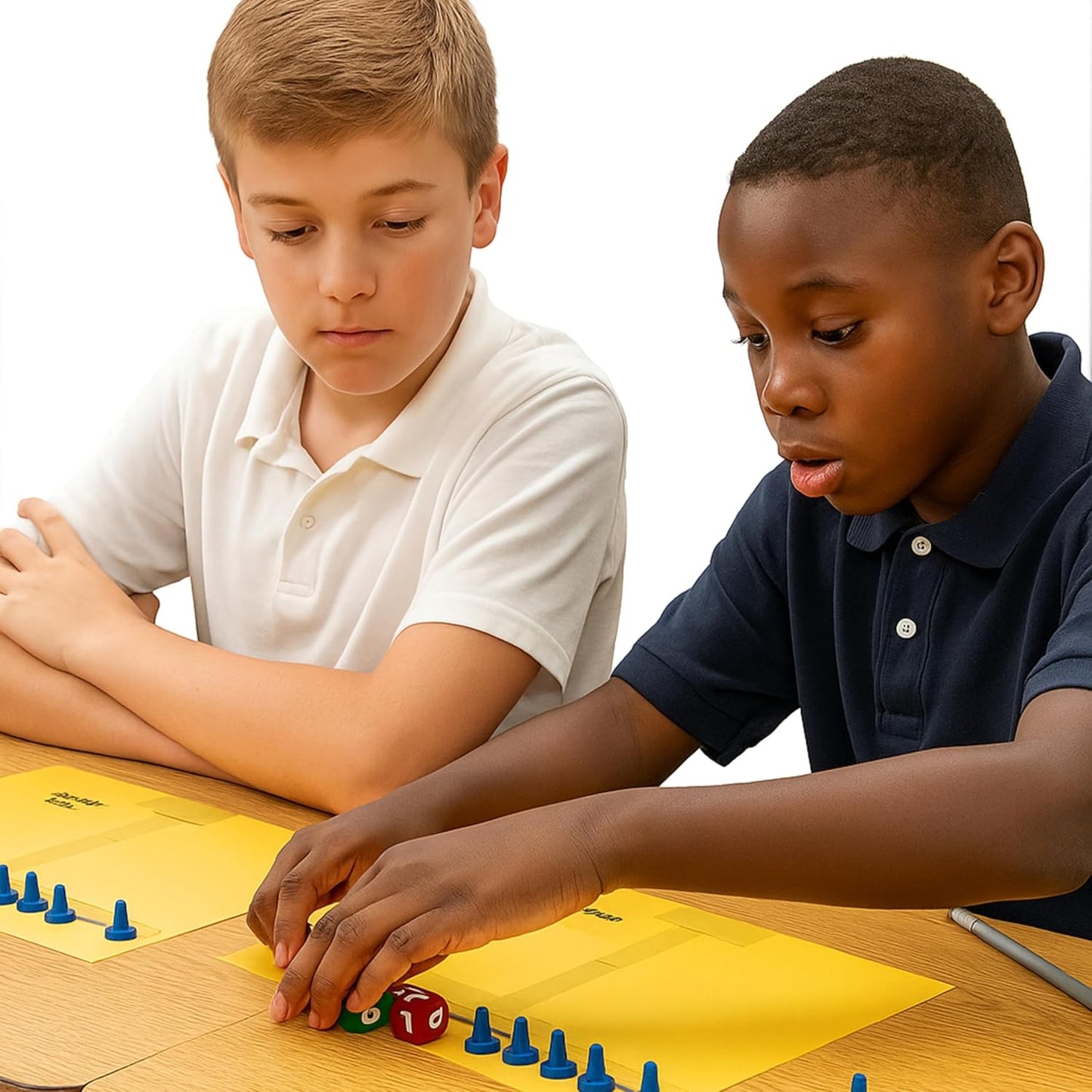 Hands-On Equations® Class Set for Teacher and 10 Students. Includes The Teacher Demonstration Balance Scale and Game Pieces and 10 Sets of Student Manipulatives. Grade 3 and up.