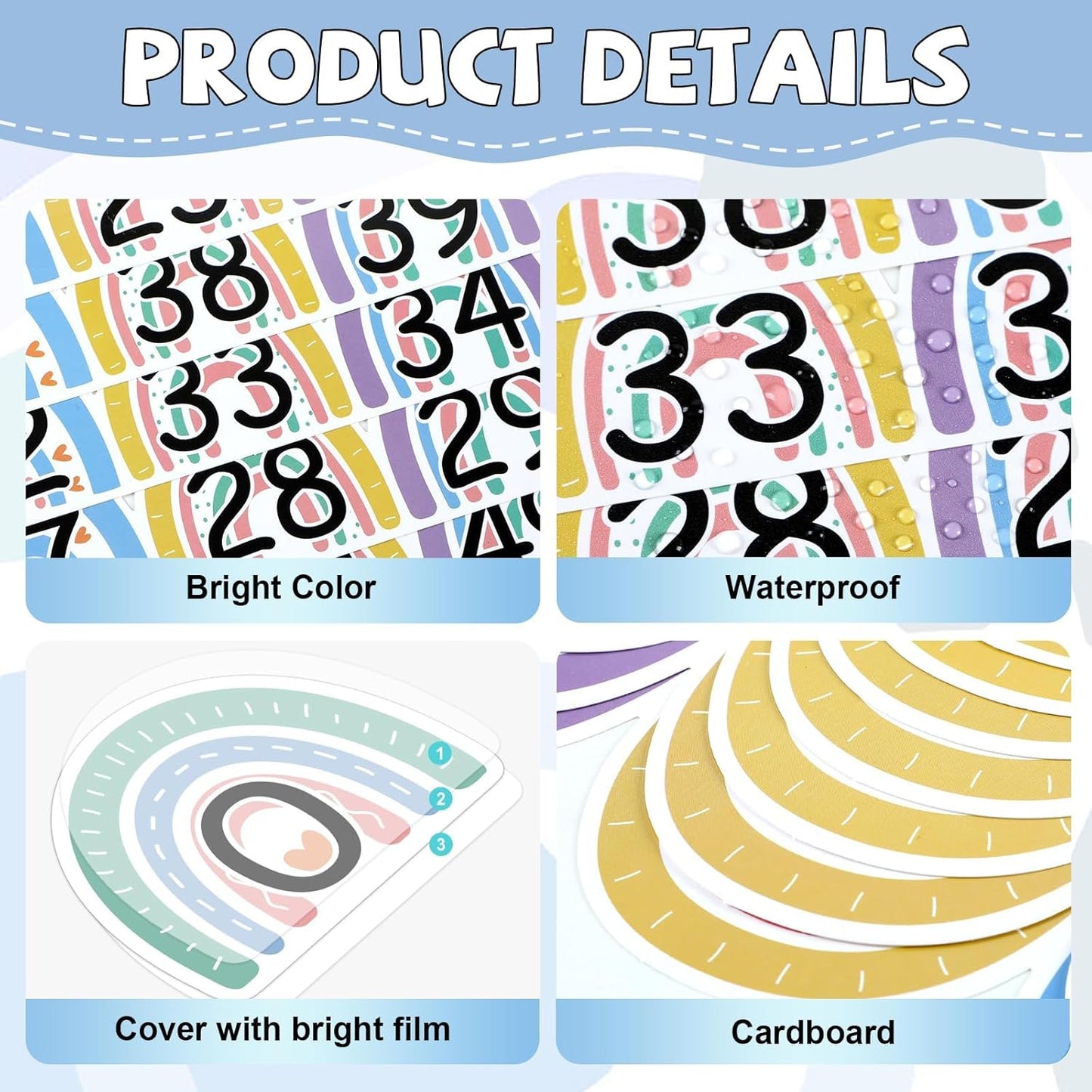 Number Line for Classroom Wall (-20 to +120) Boho Heart Shape Number Bulletin Board for Students Math Learning Boho Bulletin Border Decor Numbers Boarder Strips for Home School