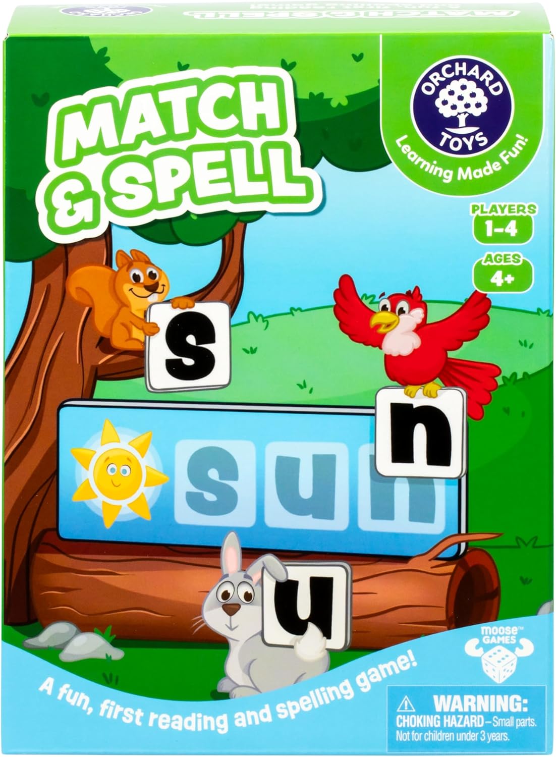 ORCHARD TOYS Moose Smelly Socks Game. Find Matching Pairs of Socks for Your Monsters! for Ages 3-6 and 2-4 Players