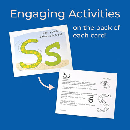 Alphabet Teaching Cards – Multisensory Early Literacy Flash Cards for Classroom & Home Reading Instruction | ESL, ELL & Diverse Learners