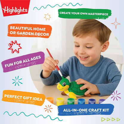 Highlights Paint Your Own Plaster Figurine & Activity Kits – DIY Art Sets with Figurines, Paints, Brush & Bonus Activities – Multiple Themes – Ages 6+