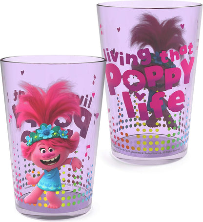 Zak Designs 14.5oz Disney Frozen 2 Nesting Tumbler Set Includes Durable Plastic Cups, Fun Drinkware is Perfect for Kids, 4pk (14.5oz, Anna & Elsa & Olaf)