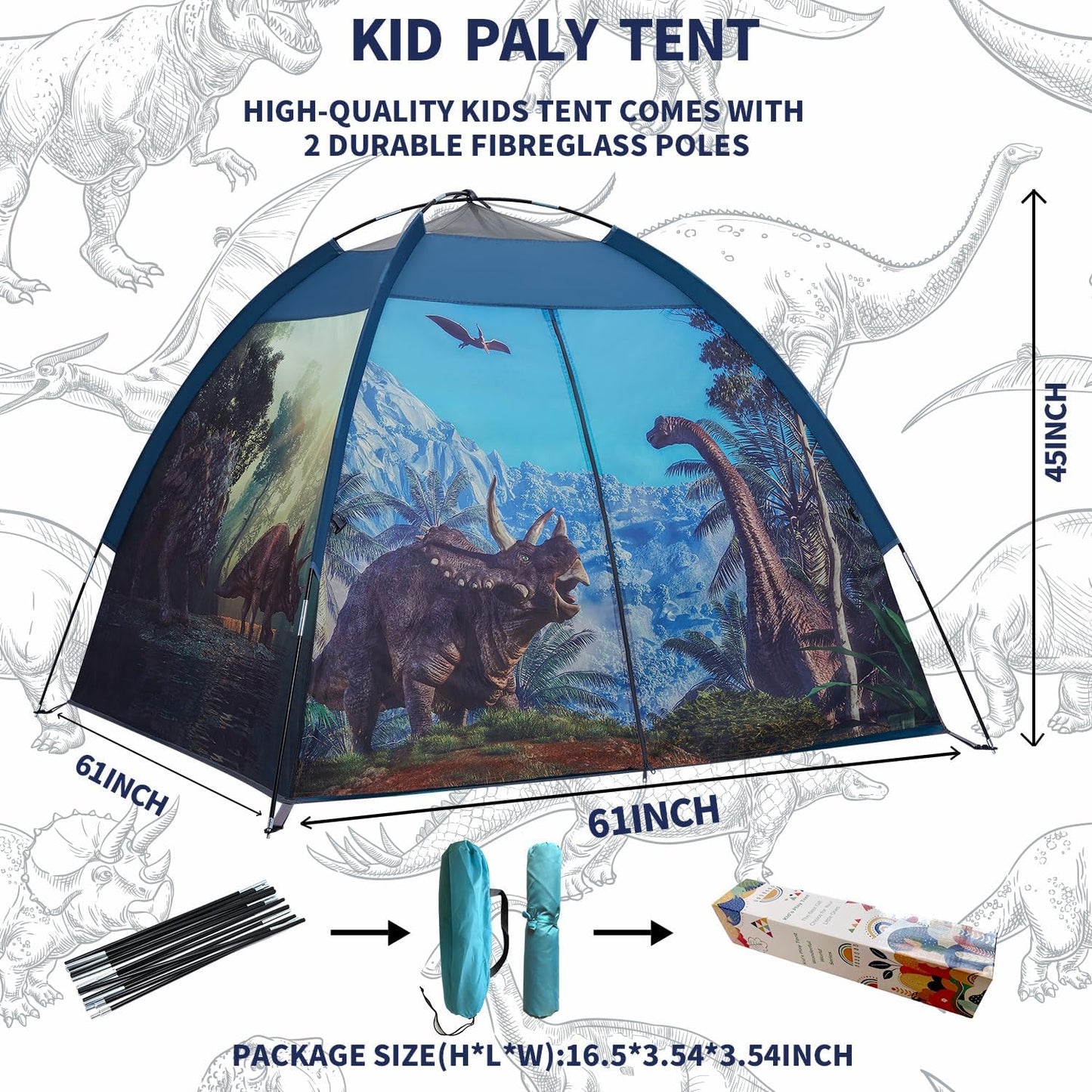 Mnagant James Webb Space Telescope Kids Play Tent Indoor & Outdoor for Boys and Girls(61" x 61" x 45")