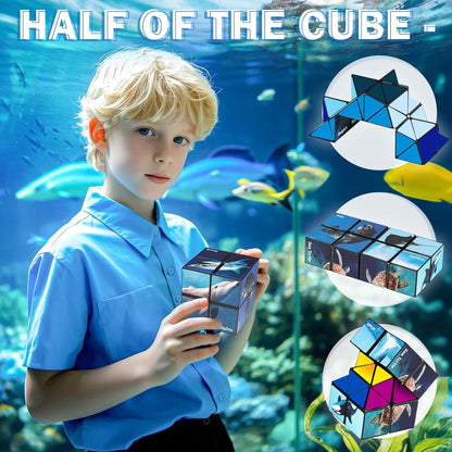 Star Cube Magic Cube Set, 2 in 1 Yoshimoto Cube for Kids and Adults, Toy for Boys and Girls Ages 8-12
