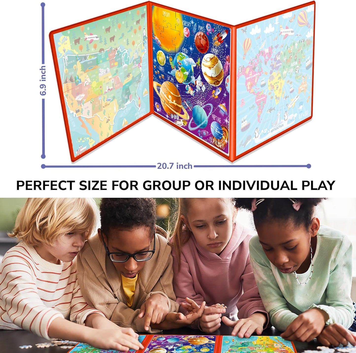 QUOKKA Magnetic Puzzles for Kids Ages 4-6 – Magnetic Fractions Learning Set for Kids 6-12 – Math Games for Homeschooling, Classrooms & Travel – 110 Magnets, 12 Task Pages, Marker – Toddler Travel Toys
