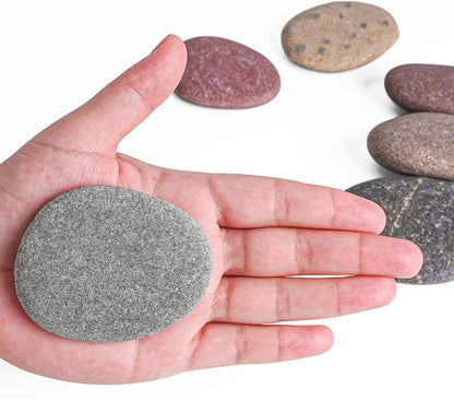 River Rocks for Painting 45 Pcs Large 2-3 Inch Flat Smooth Painting Stones Craft Rock to Paint for Kids Crafts Painting Bulk