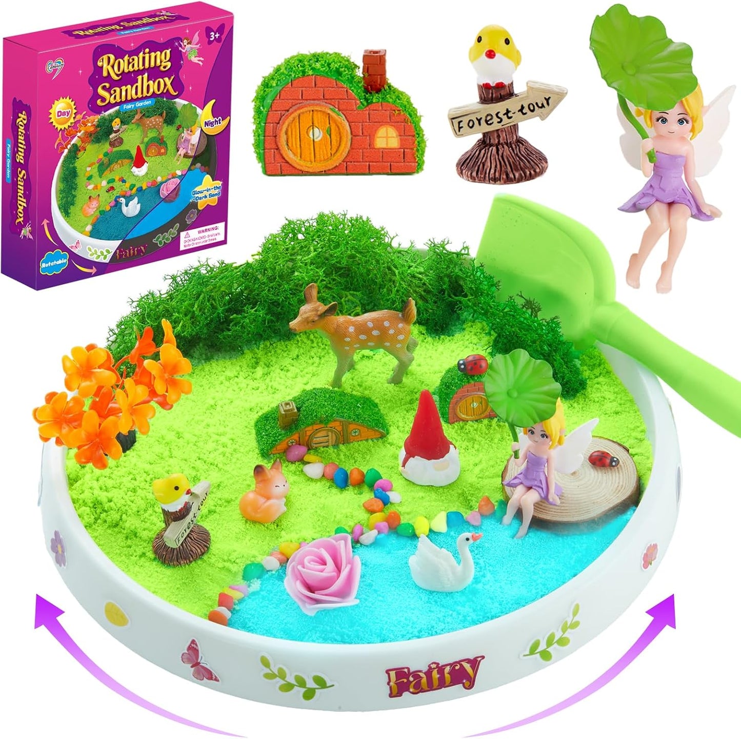 Carolart Mermaid Sensory Bin,Ocean Sensory Play Kit for Girls with Sensory Foam Beads and Storage bin, Ocean Sensory kit,Toddler Toys Ages 3 4 5 6 7 8