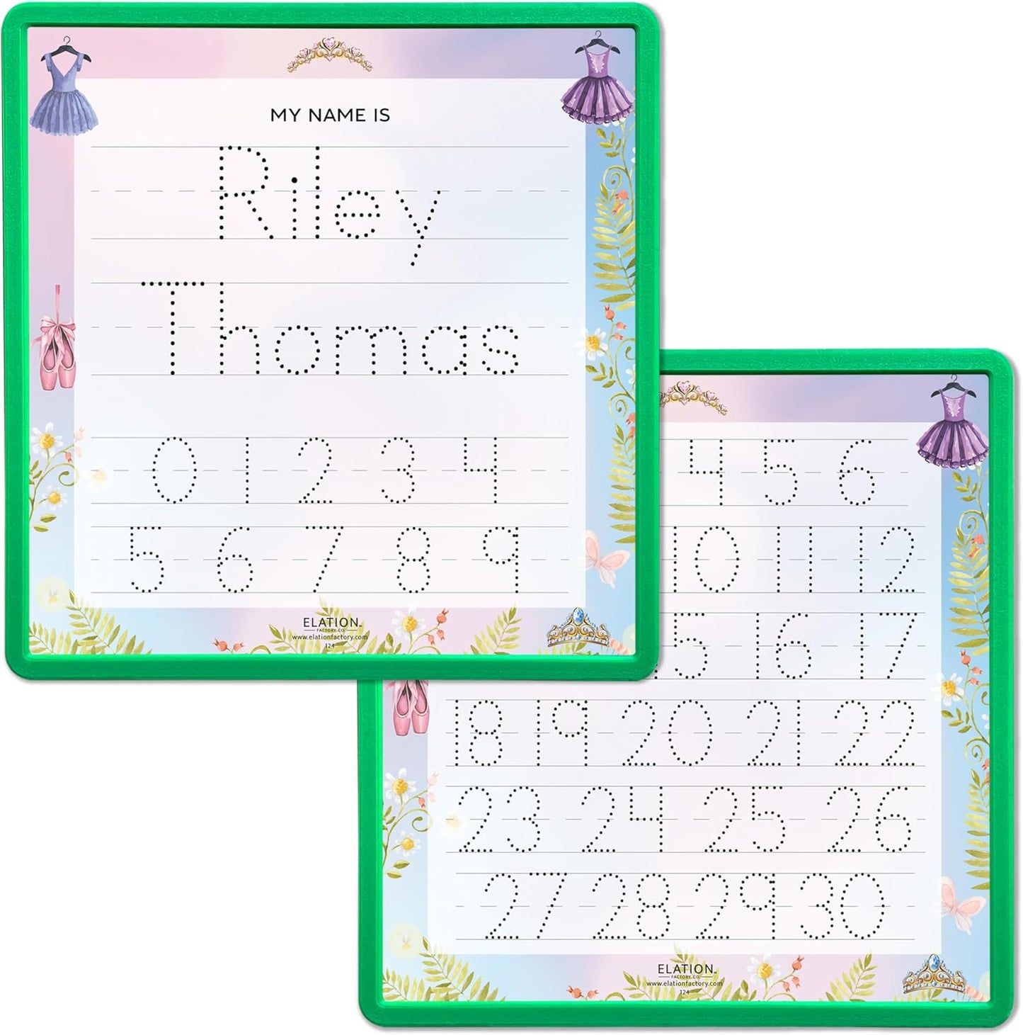 Kid's Name Tracing Board | Dry Erase Letter Tracing | Reusable Writing Practice Board | Personalized | Ballet Theme