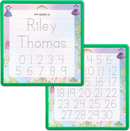 Kid's Name Tracing Board | Dry Erase Letter Tracing | Reusable Writing Practice Board | Personalized | Ballet Theme