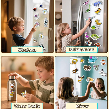 Reusable Sticker Books for Toddlers 1-3, Puffy Stickers Book for Kids Ages 2-4, Toddler Travel Activities Book Toy for Birthday Christmas - Christianity Jesus, Noah's Ark, Fairy Tales(3 Set)