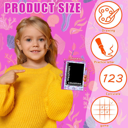 Nezyo 24 Pack Toy Inspires Party Favors Supplies, LCD Writing Tablet for Kids, 4.6'' Mini Board Drawing Tablet, Cartoon Goodie Bags Stuffers Birthday Toddler Boy Student Gifts