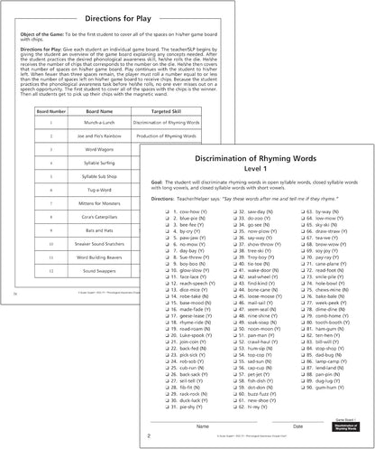 Super Duper Publications | Phonological Awareness Chipper Chat® Magnetic Game | Educational Learning Resource for Children