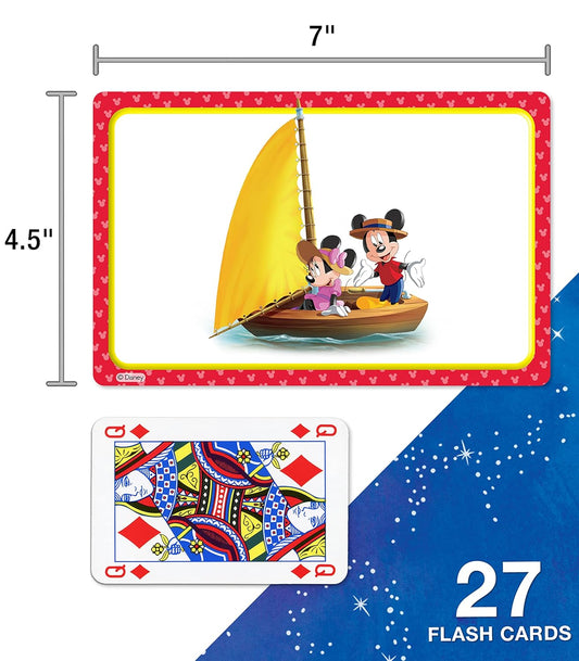 Disney Learning Mickey & Friends BIG First Words Flash Cards for Kids Ages 4-8, Sight Words Flash Cards and Letter Tracing Practice,Preschool, Kindergarten and 1st Grade, Phonics Flash Cards