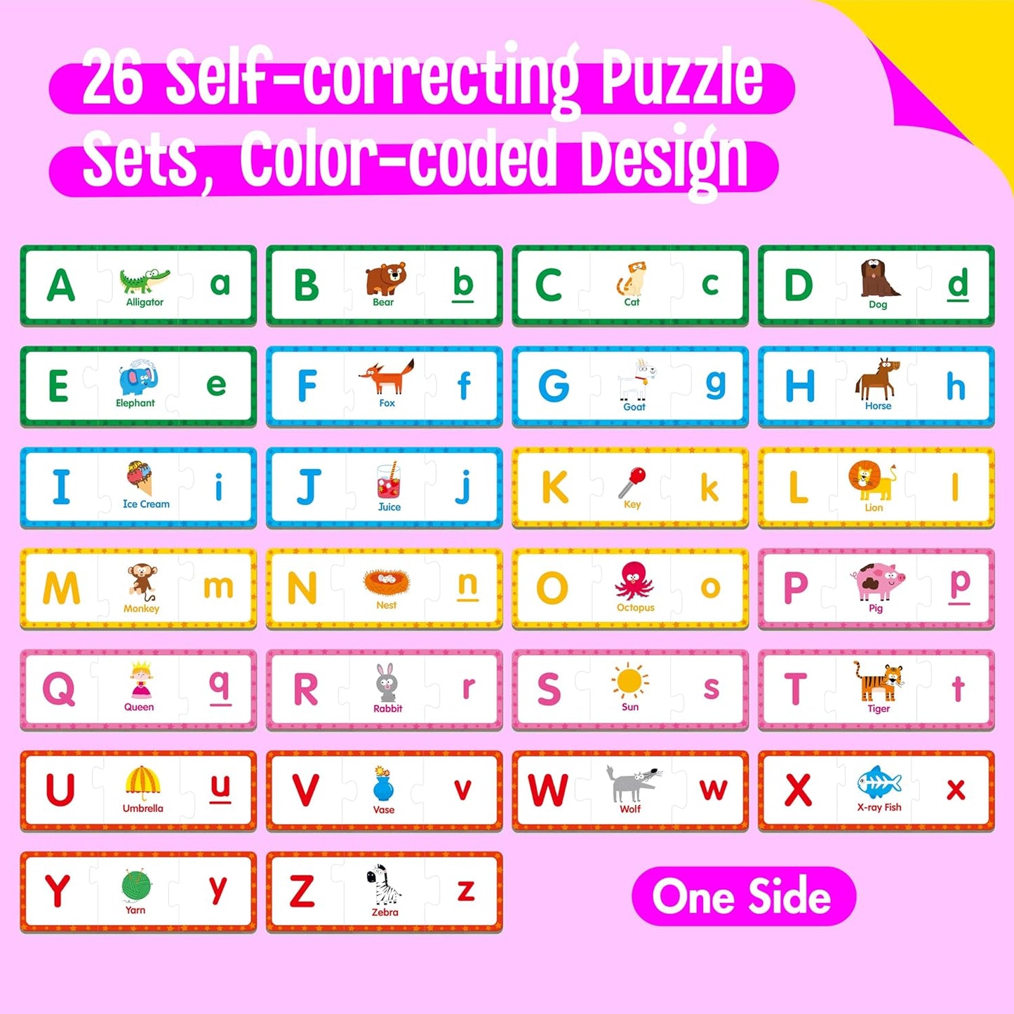 24 Set Addition & Subtraction Puzzles, Self-Correcting Matching Adding and Subtracting Puzzles, Educational Math Games Calculation Activities, Math Learning Toys for Preschool Kids