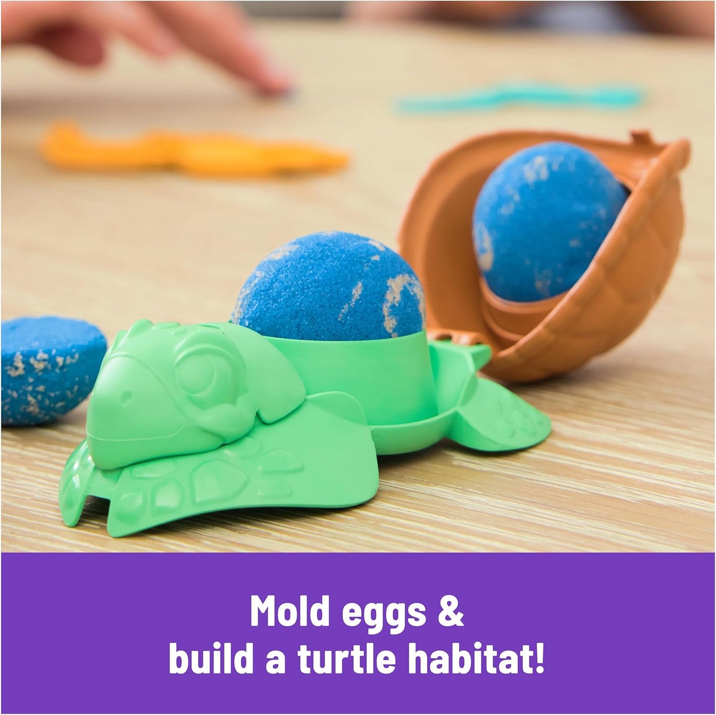 Kinetic Sand, Project Planet Deep Sea with 24oz Sensory Play Sand & Sea Creature Tools, Sustainably Minded Eco Friendly Materials, Holiday Gifts & Stocking Stuffers for Kids Ages 3 and up