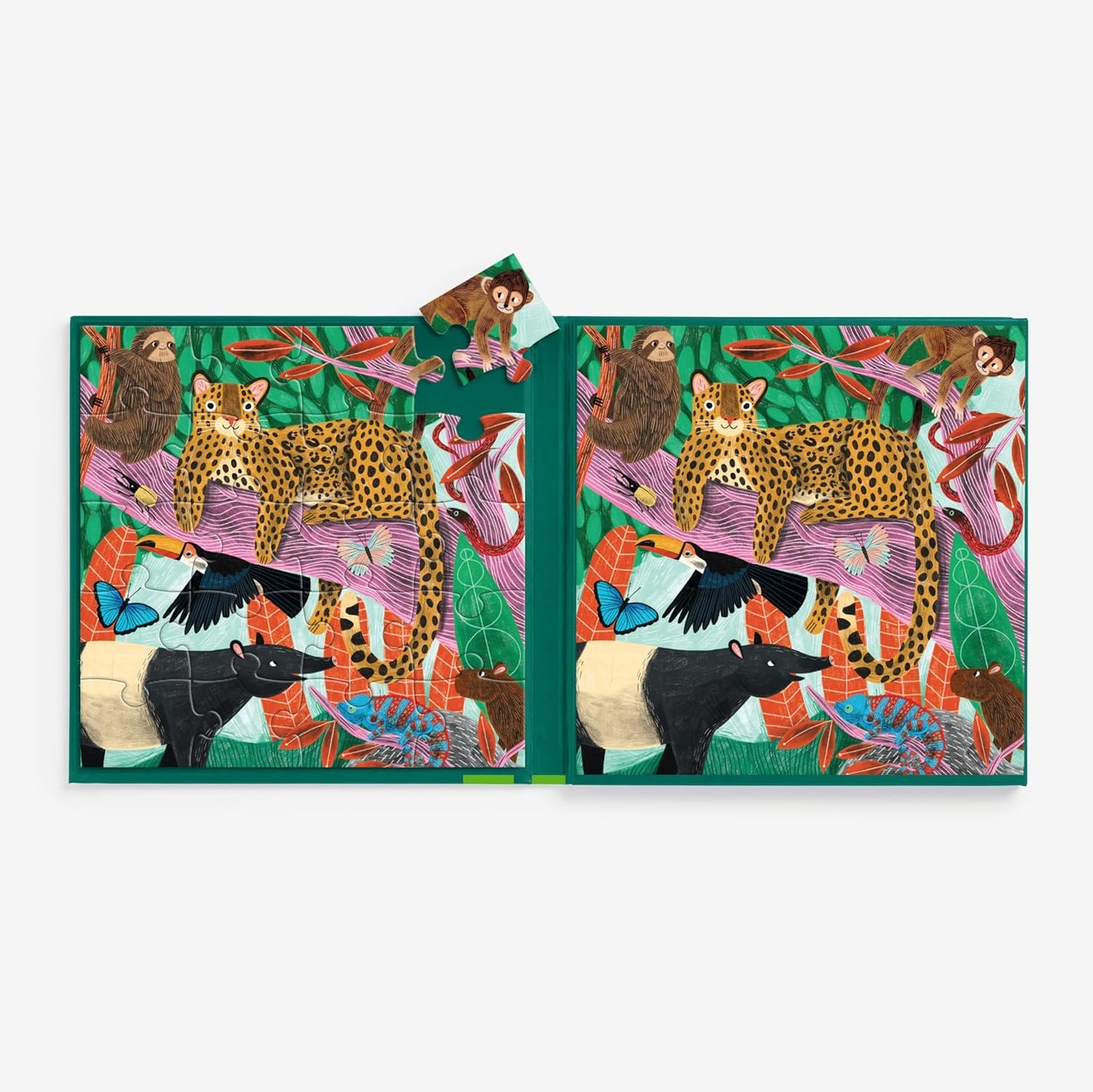 Mudpuppy Depth of The Seas - Tri Fold Magnetic Puzzles Featuring Two 20 Piece Ocean Themed Artwork