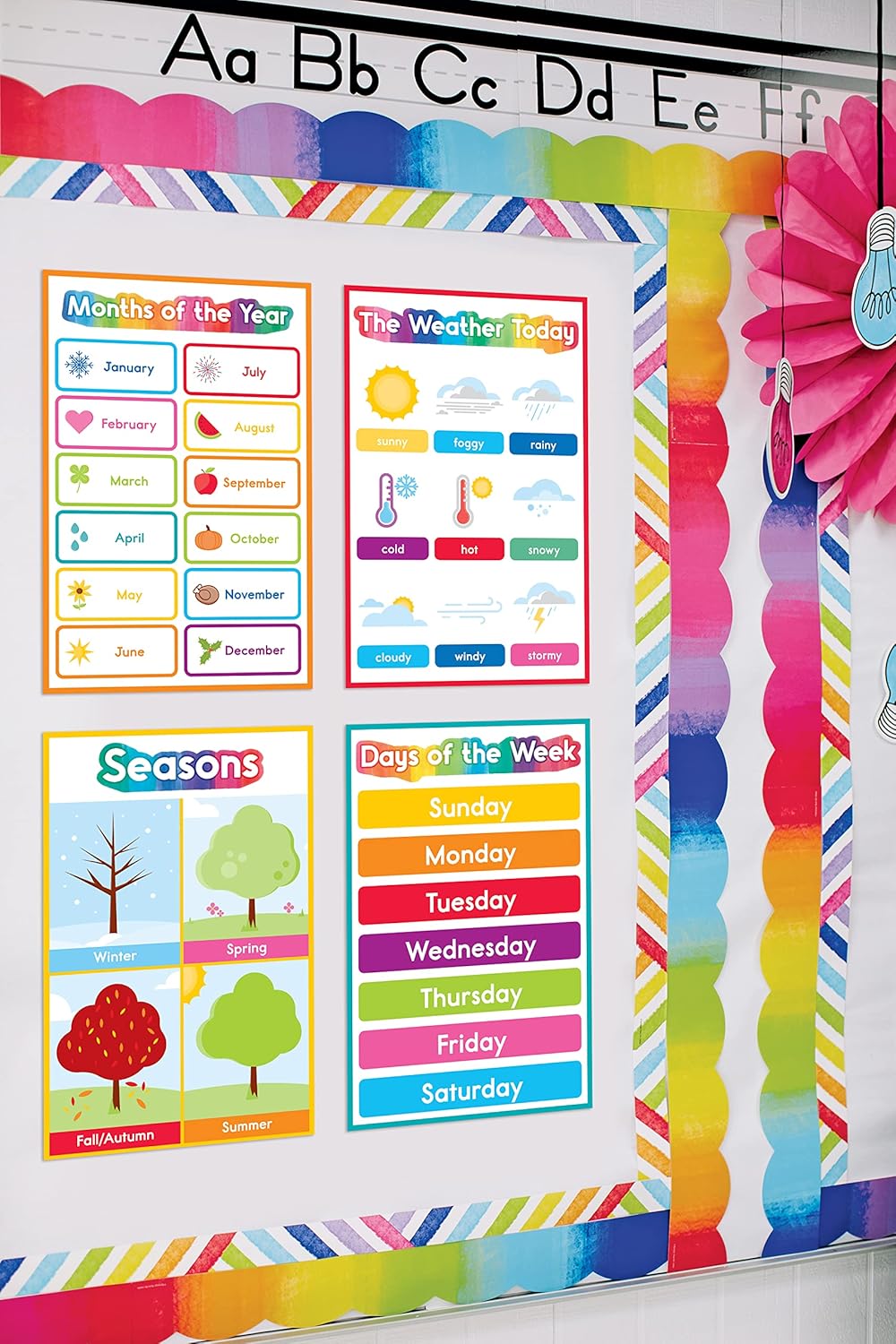 Carson Dellosa 14-Piece Mathematics Strategy Posters, 8.5" x 11" Wall Art Ten Frame, Counting, Number Line, Math Manipulatives, Facts, and More Strategies, Classroom Decor and Teacher Supplies