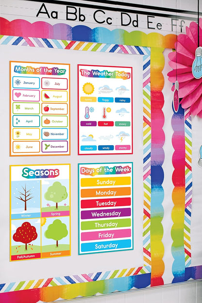 Carson Dellosa 14-Piece Mathematics Strategy Posters, 8.5" x 11" Wall Art Ten Frame, Counting, Number Line, Math Manipulatives, Facts, and More Strategies, Classroom Decor and Teacher Supplies